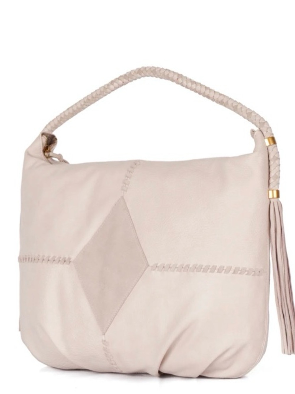 NWT Jessica Simpson Blush Braided-Handle Hobo Tote $118